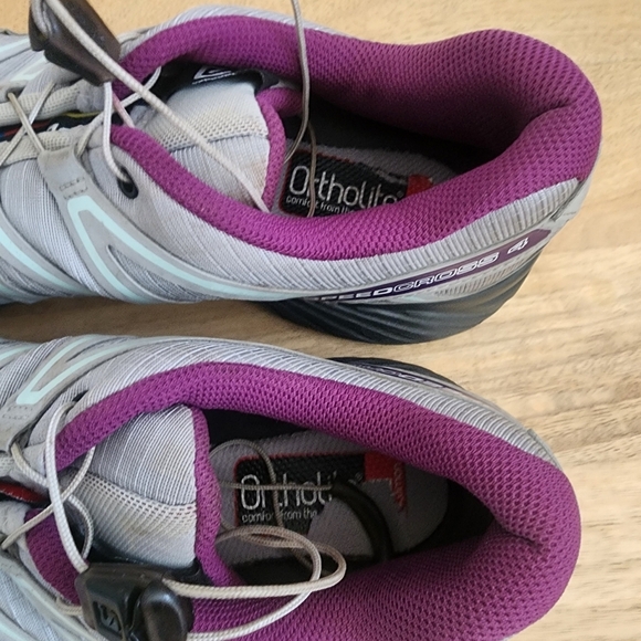 Salomon Womens Speedcross 4 Trail Running Shoes Sneakers Grey Purple Size 10 - Picture 13 of 15
